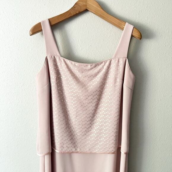 Vintage Patra Blush Pink Sequin Knee Length Dress Women’s Size 14 - Picture 2 of 12